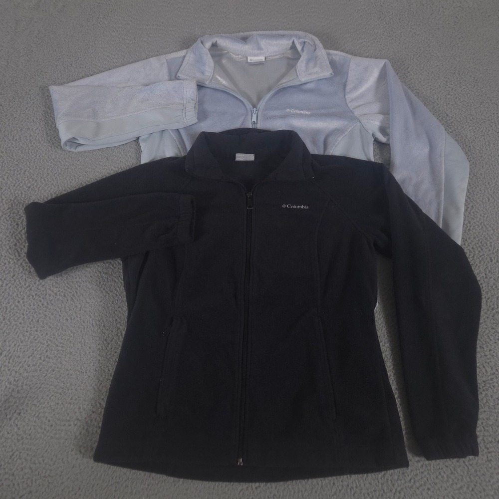 LOT OF 2 Columbia Jacket Womens L Multi Sportswear Hotdots II Benton Springs Zip